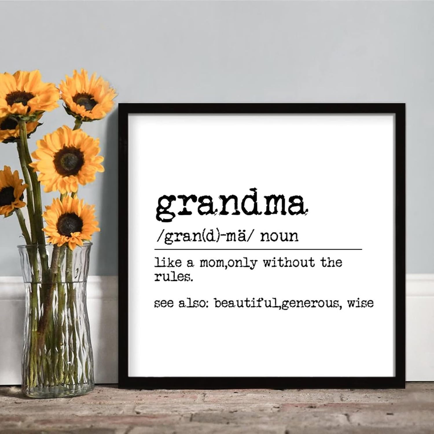 Grandma Definition Wood Framed Sign Home Decor