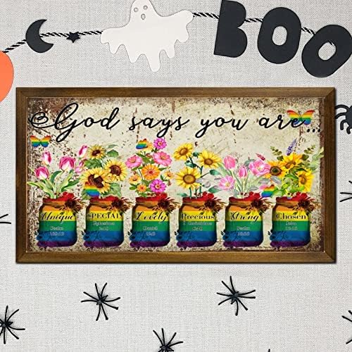 God Says You Are Wooden Wall Art for LGBTQ Pride