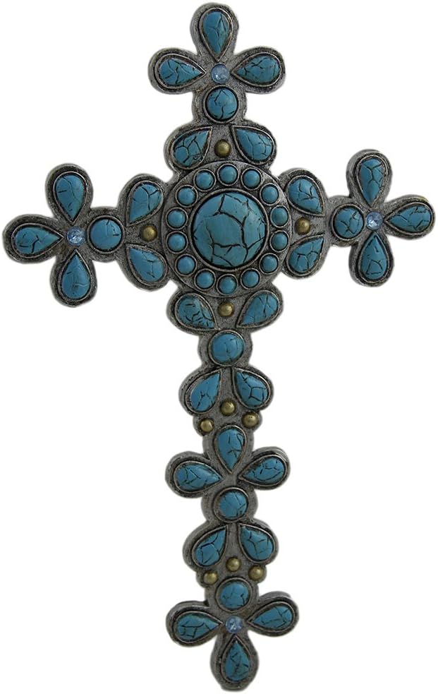 Zeckos Divine Flower Wall Cross Decor