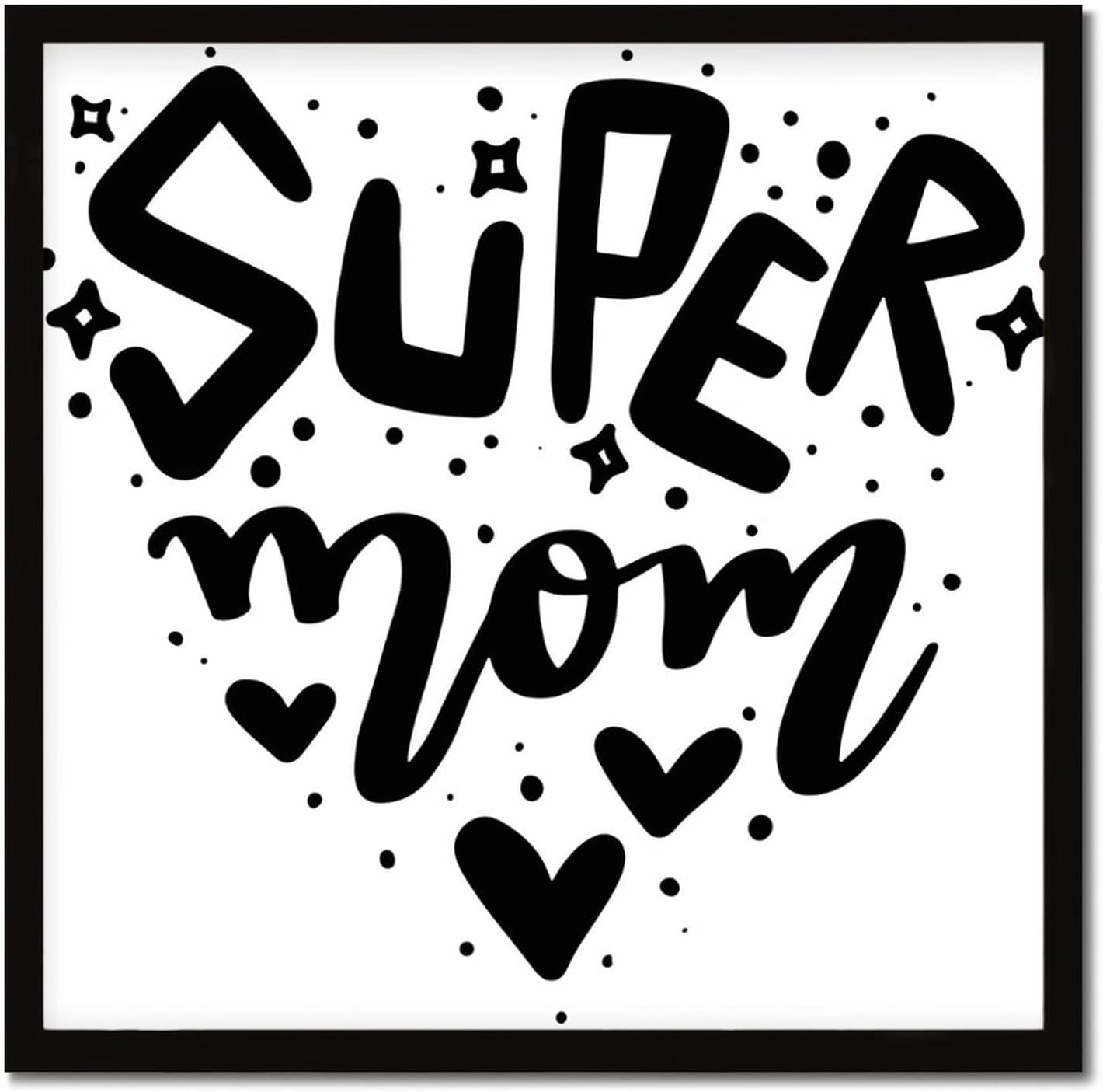 Mothers Day Wood Frame Sign with Inspirational Quote