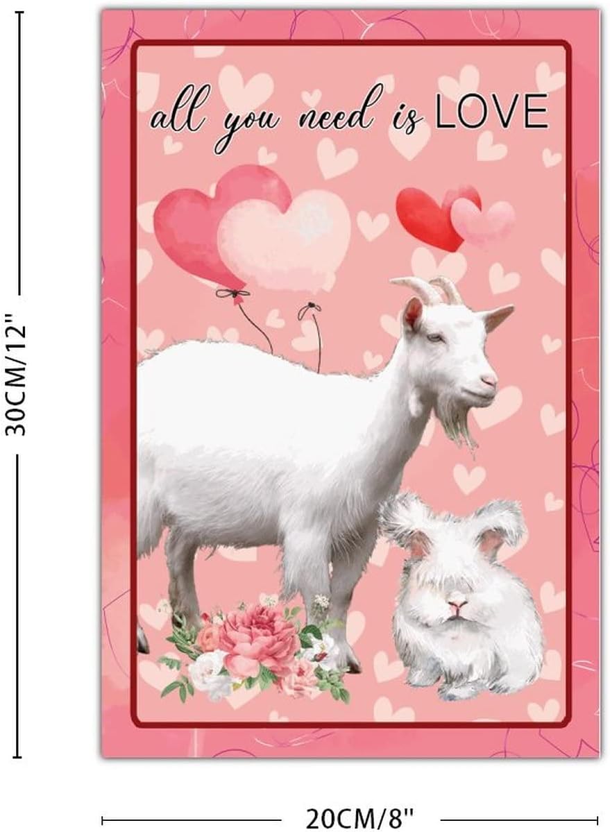 Wodevor Valentines Day Wooden Wall Sign 8x12in All You Need is Love