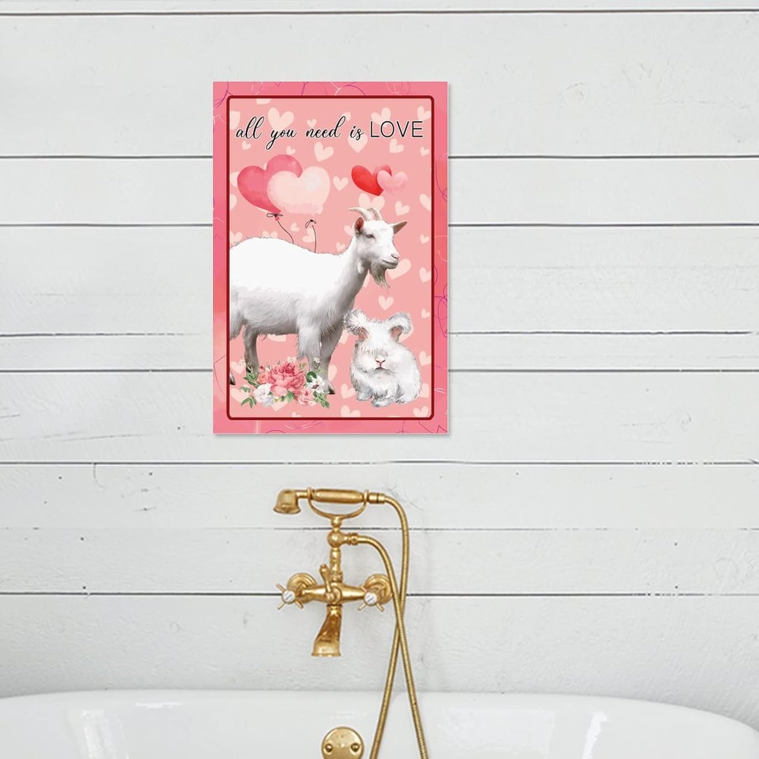 Wodevor Valentines Day Wooden Wall Sign 8x12in All You Need is Love