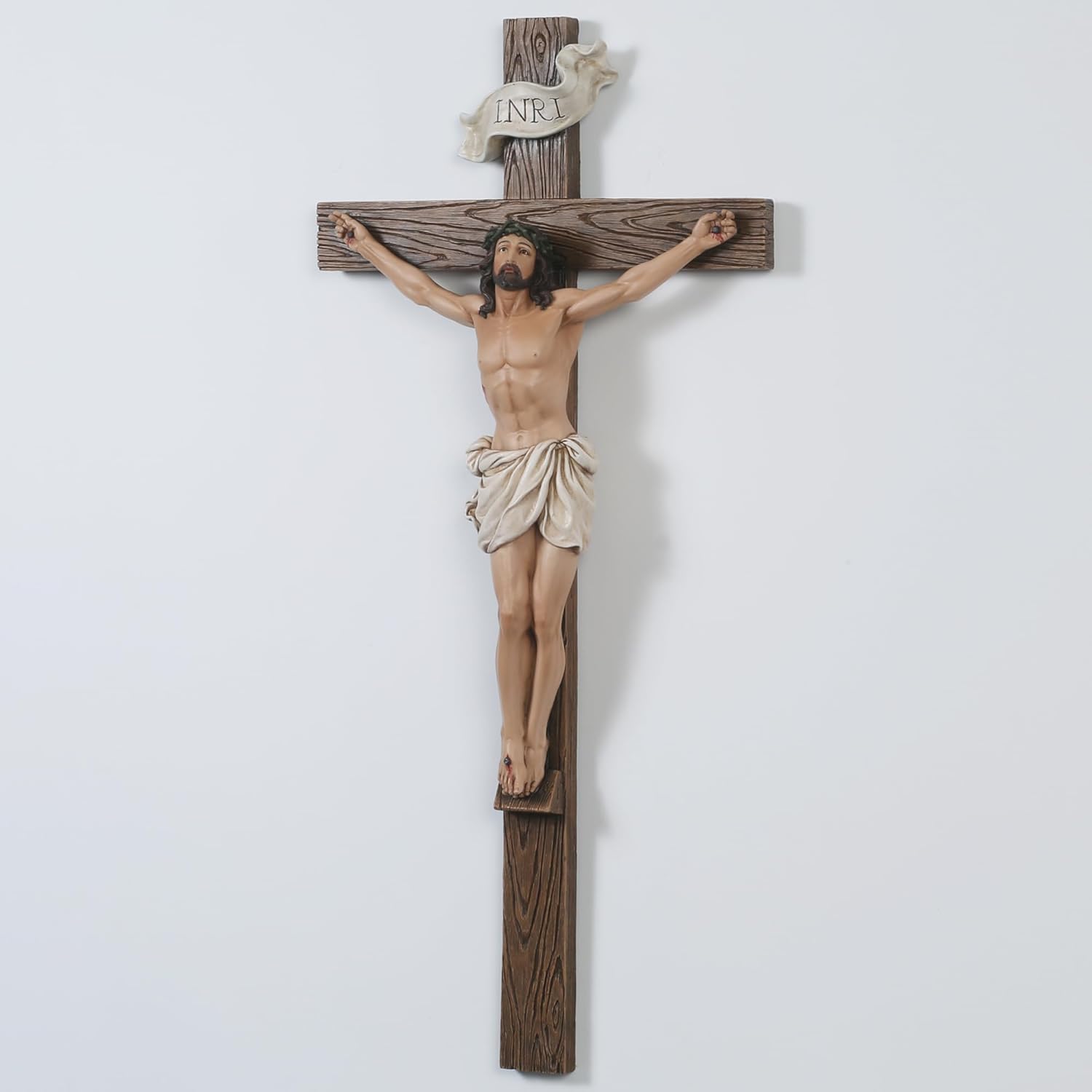 Grace4Joy 9 Inch Wall Cross for Catholic Home Decor