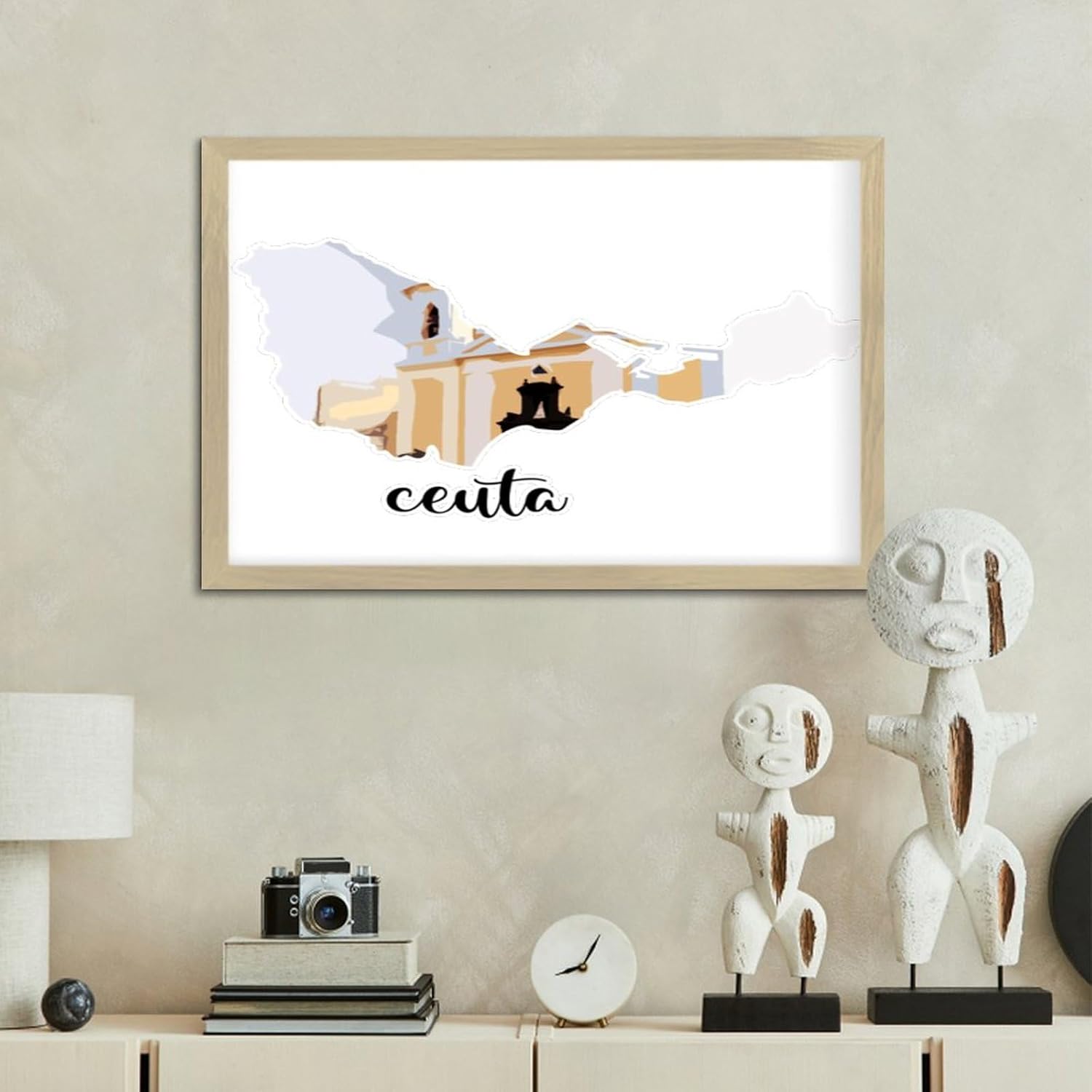 Modern Framed Wooden Sign for Home Decor