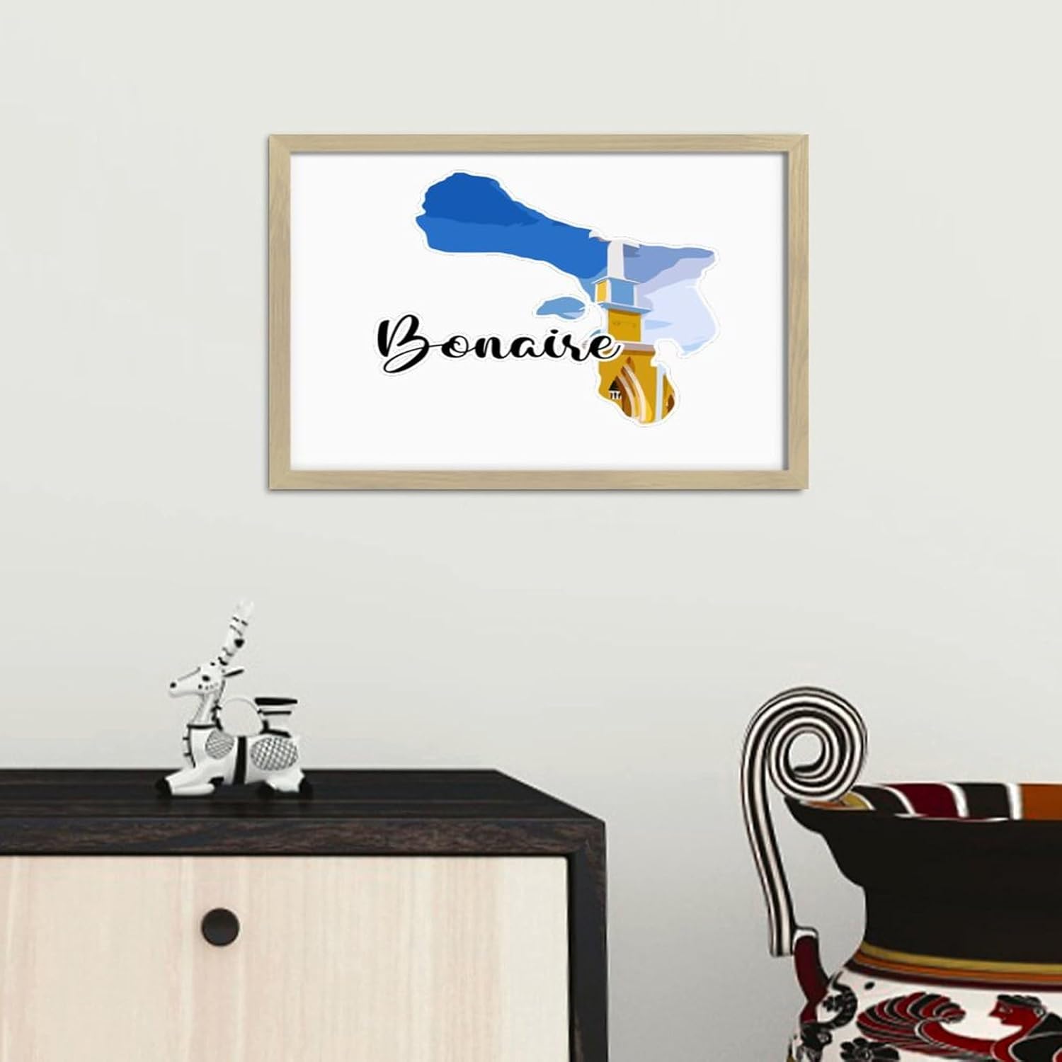 Rustic Wooden Wall Sign with Frame 8x12in