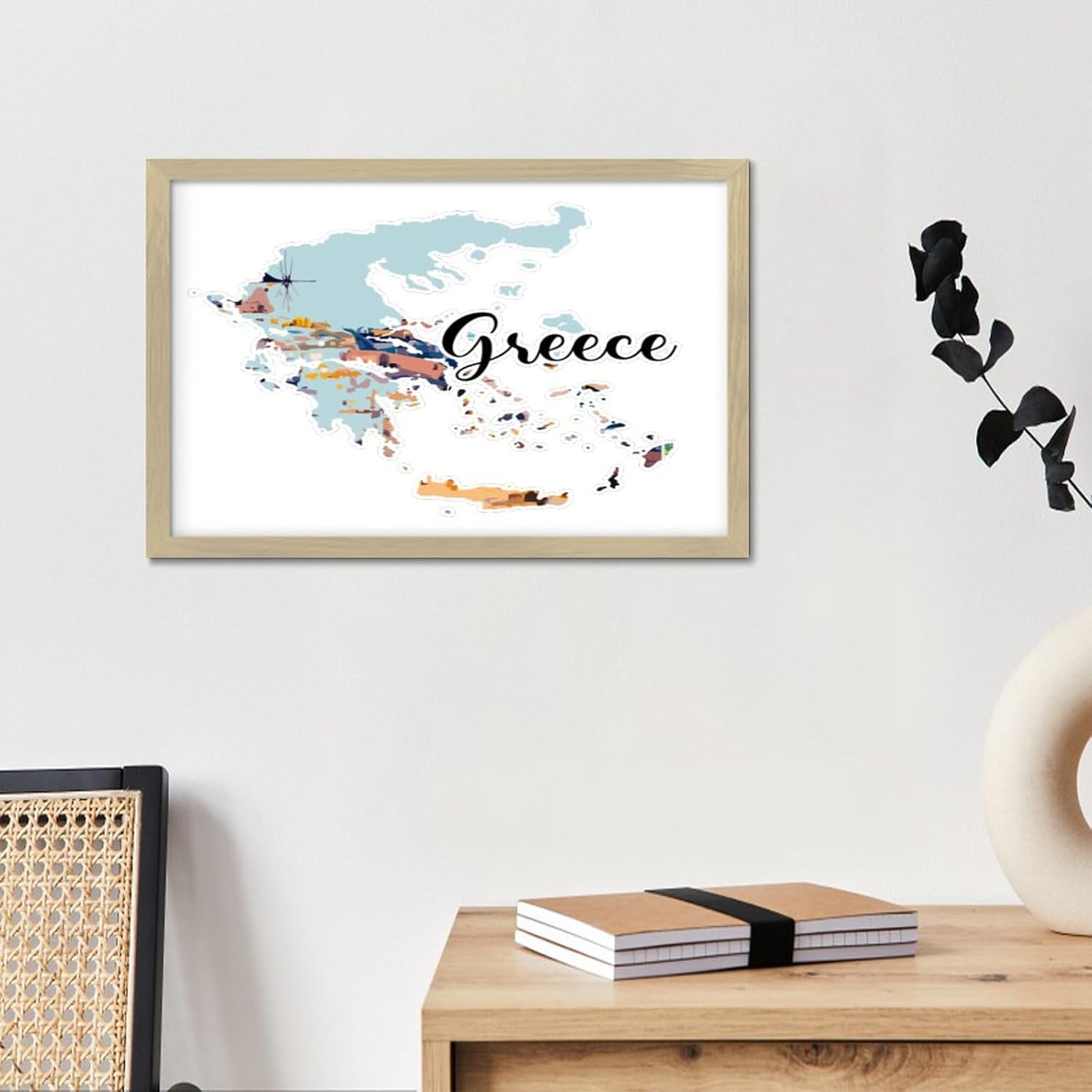 Funny Framed Wall Art Sign for Modern Cabin Decor