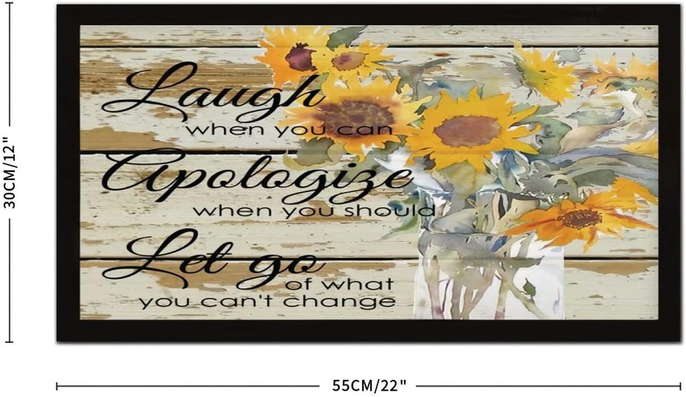 Funny Framed Wooden Sign Wall Decor 12x22 Inch