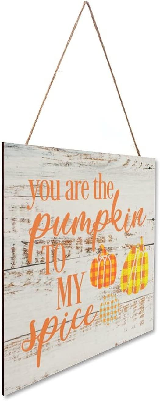 You Are The Pumpkin to My Spice Plaque Sign 12x12