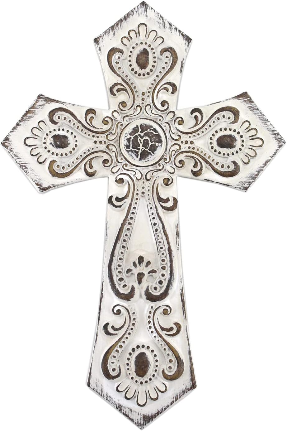 Comfy Hour Faith and Hope White Totem Wall Cross