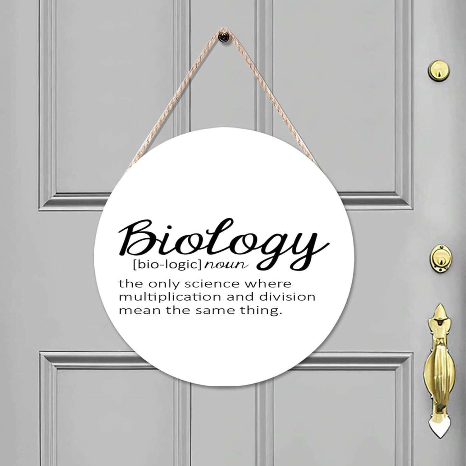 Funny Definition Of Biology Wall Art - Welcome Sign