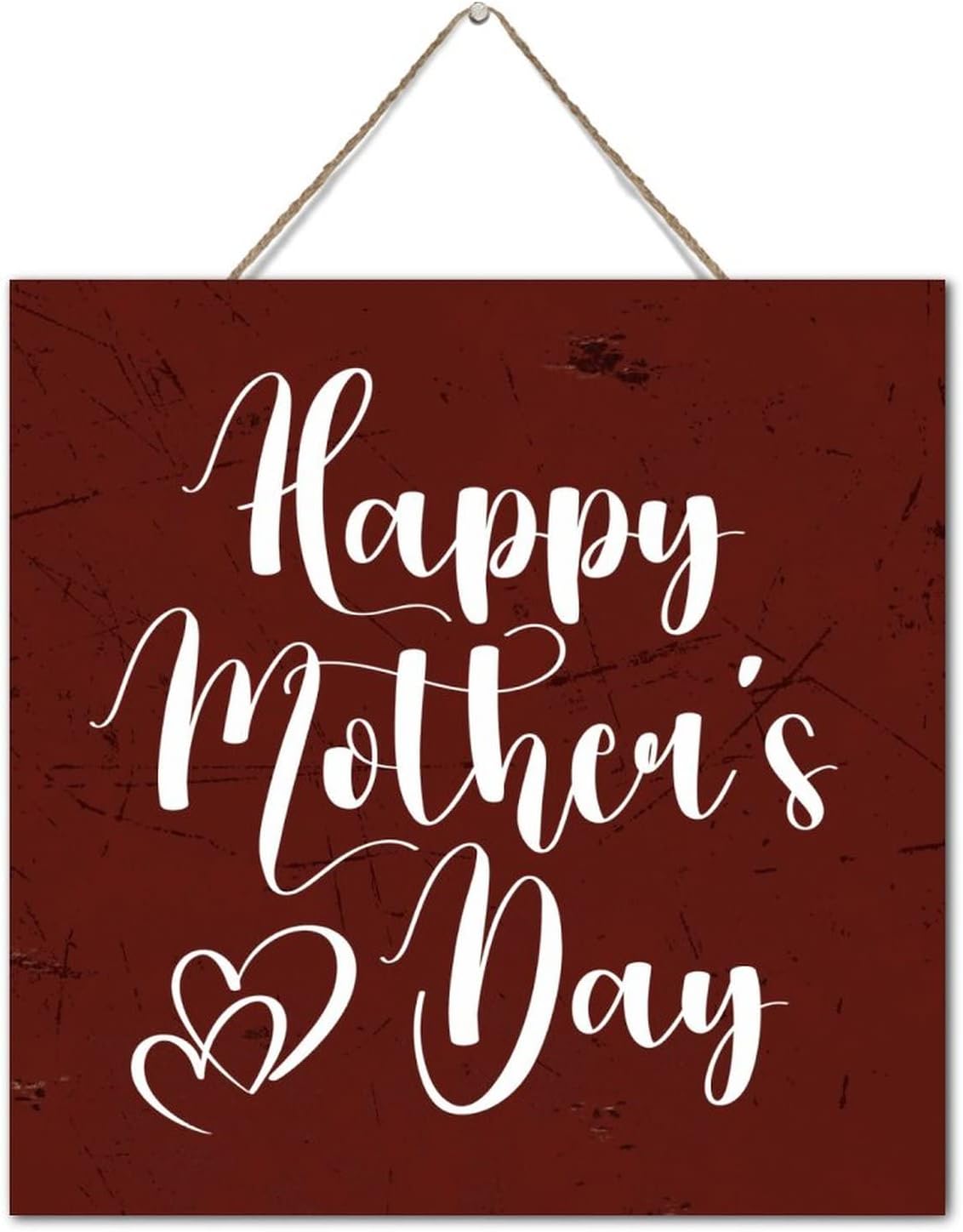 Autravelco Happy Mothers Day Wood Sign 12x12 Inch