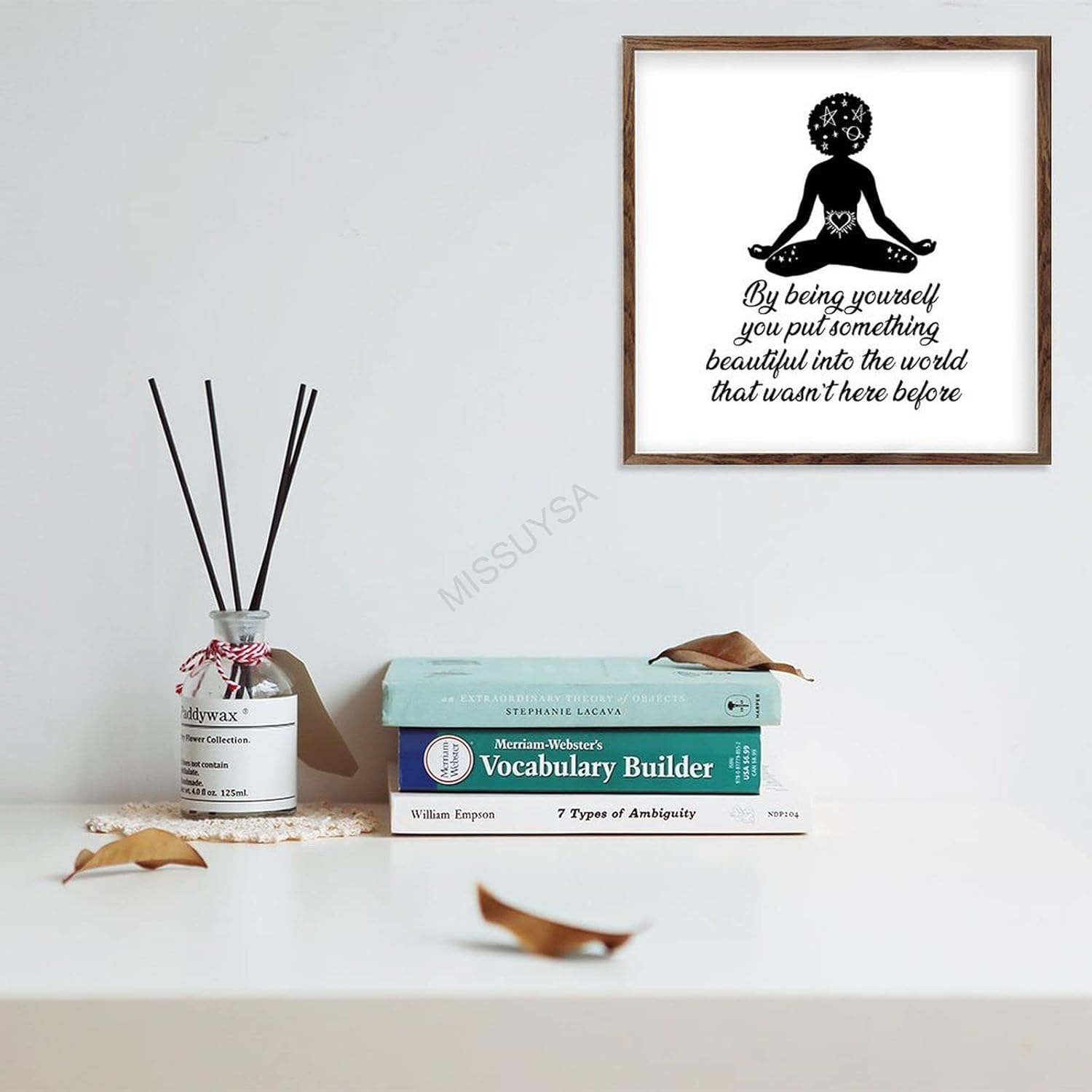 Black Girl Magic Framed Wood Wall Decor 7x7