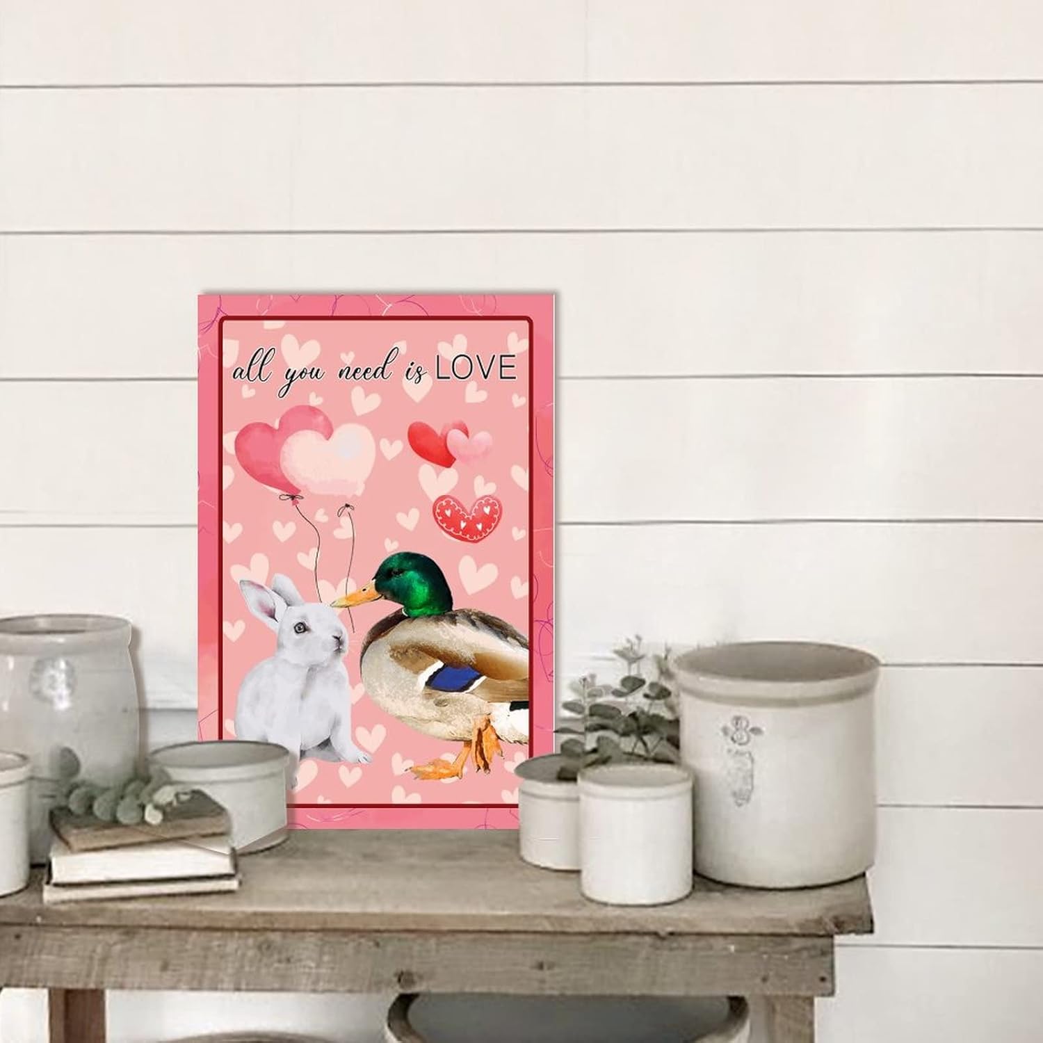 Wood Plaques All You Need is Love Door Sign Wall Hanging