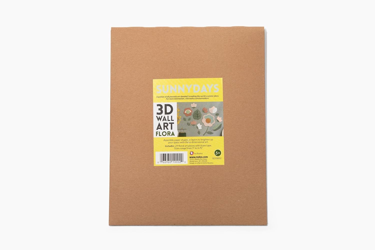 Roylco Sunny Days Aquatica 3D Wall Art Modern Flora