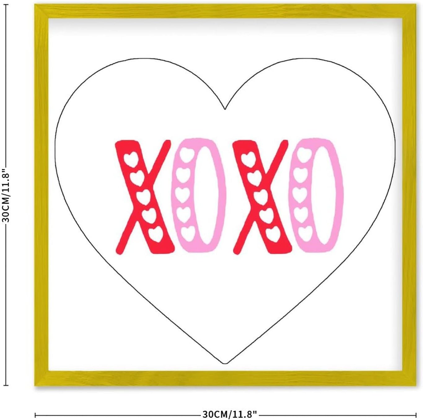Valentines Day Wood Sign With XOXO Sayings 12x12