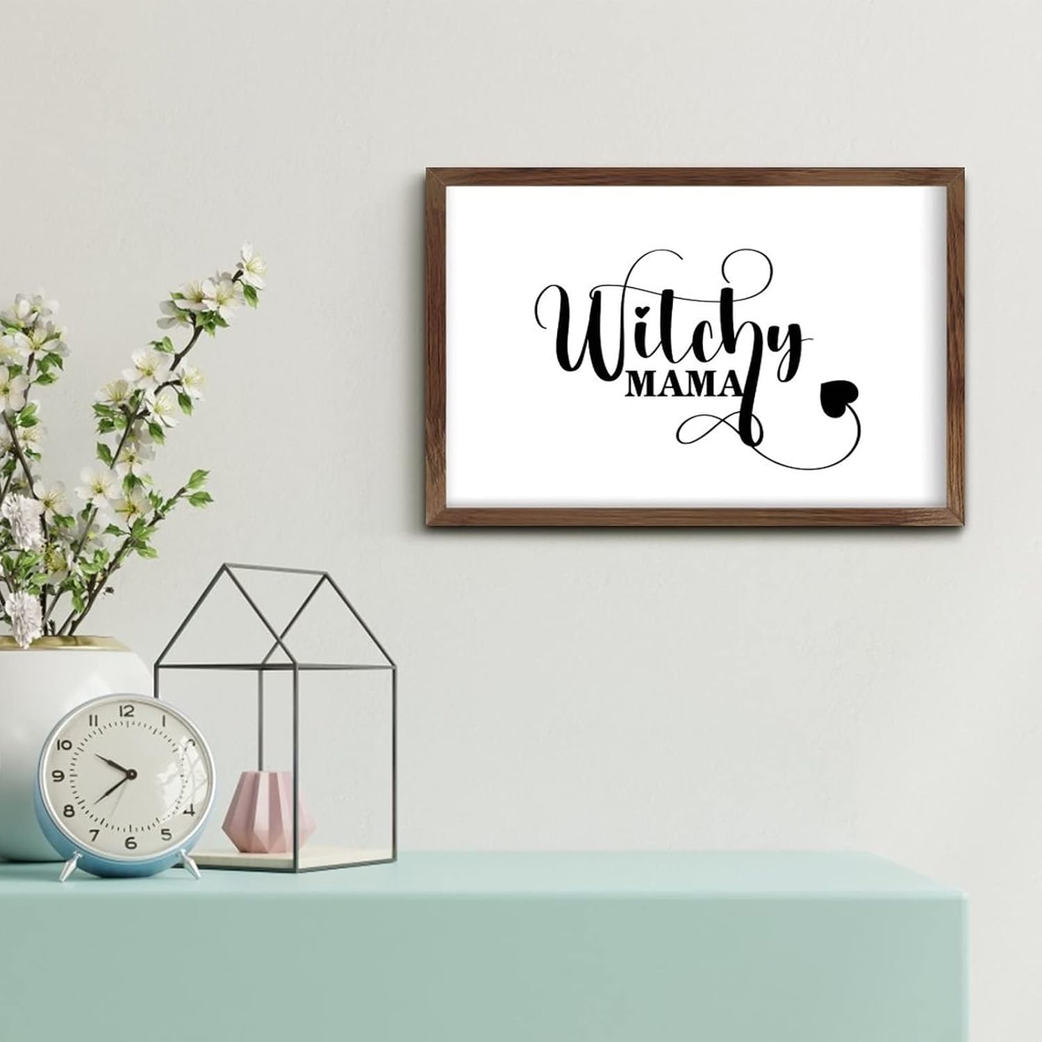 Christmas Farmhouse Decor Witchy Mama Wall Sign 8x12