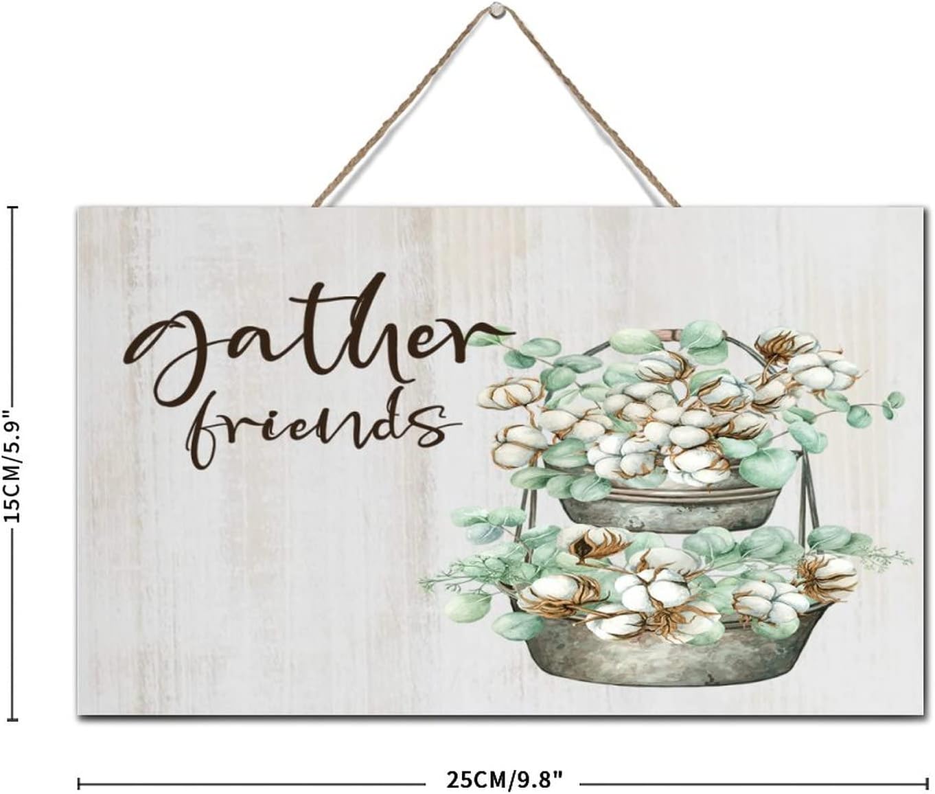 Rustic Family Wall Art Decor Wood Sign 6x10