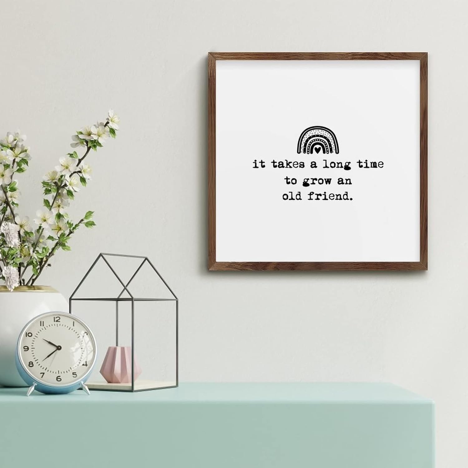 Friendship Quotes Wood Sign for Home Decor and Gifts
