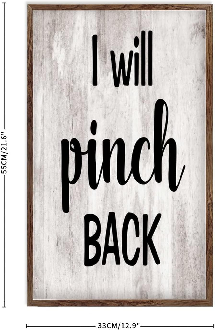 Wooden Motivational Sign Farmhouse Wall Decor 13x21