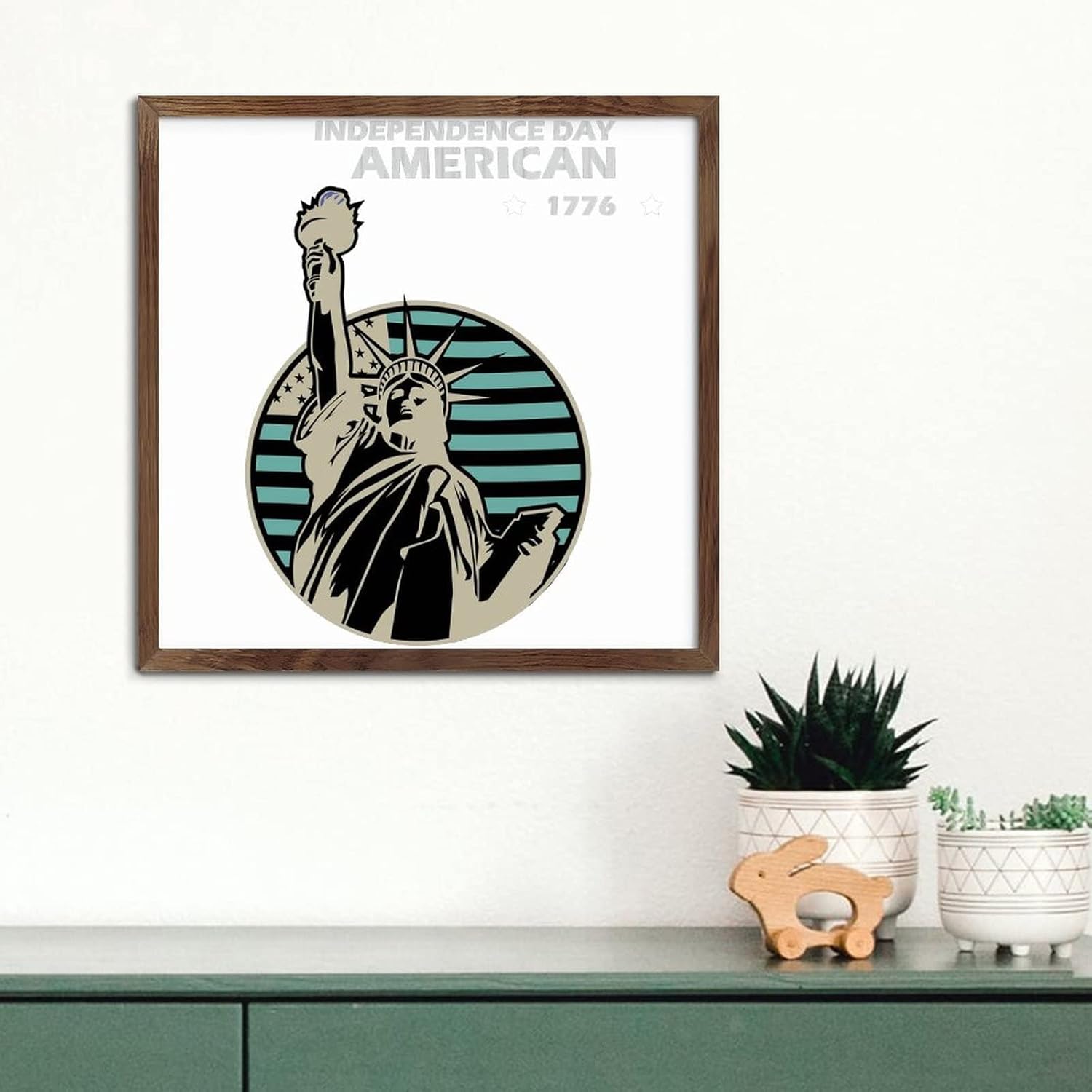 Statue of Liberty 4th of July Wall Decor Sign
