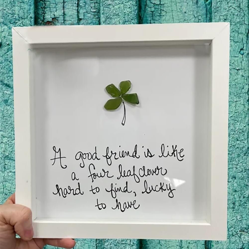 CQSVUJ Friendship Sea Glass Wall Art Decor