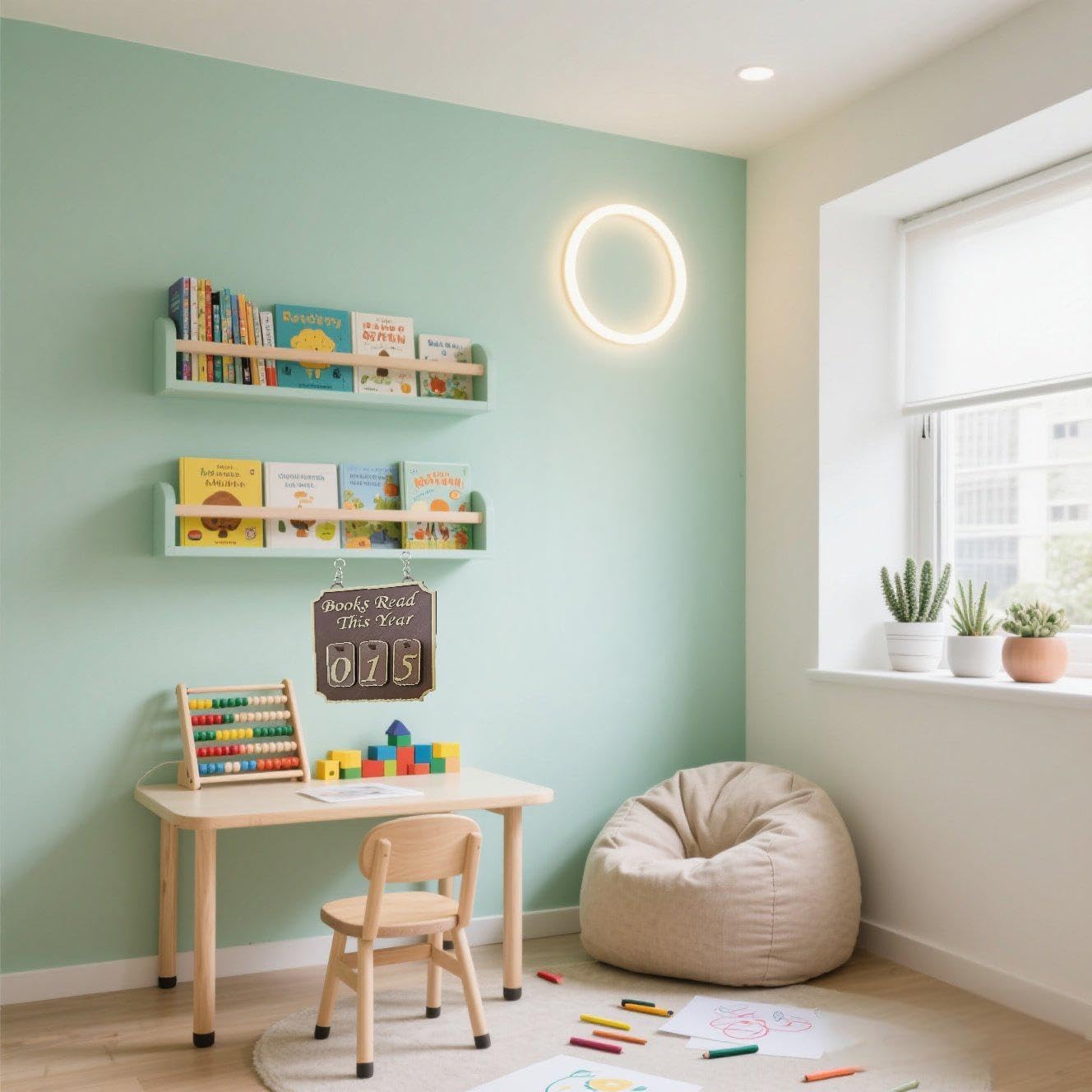 Personalized Hanging Bookshelf Decor Sign for Book Lovers