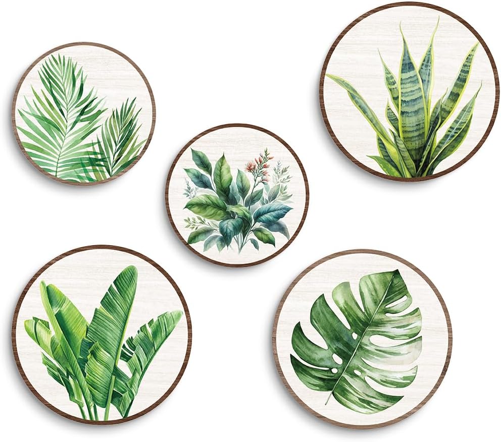 CSHVJ 5 Piece Botanical Wall Art Decor