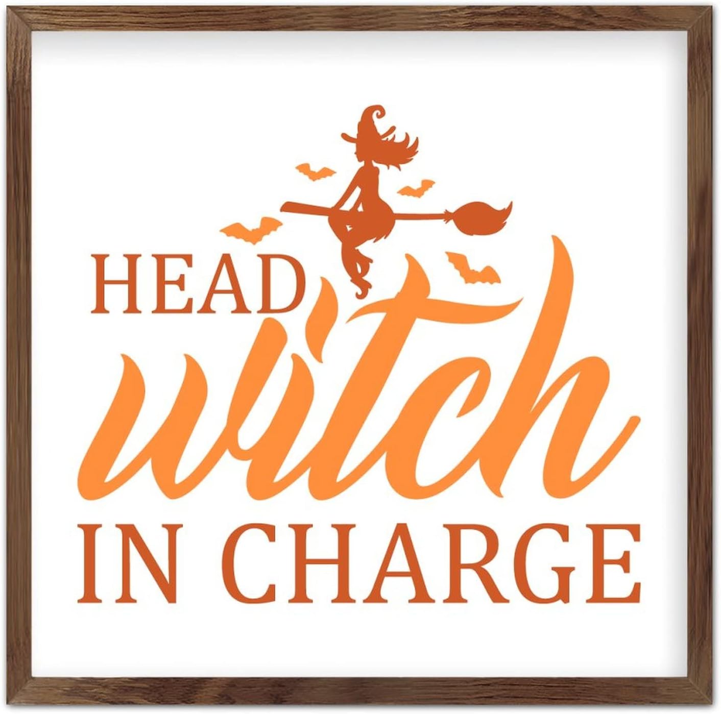 Wadcall 12x12 Inch Country Framed Wall Art Sign