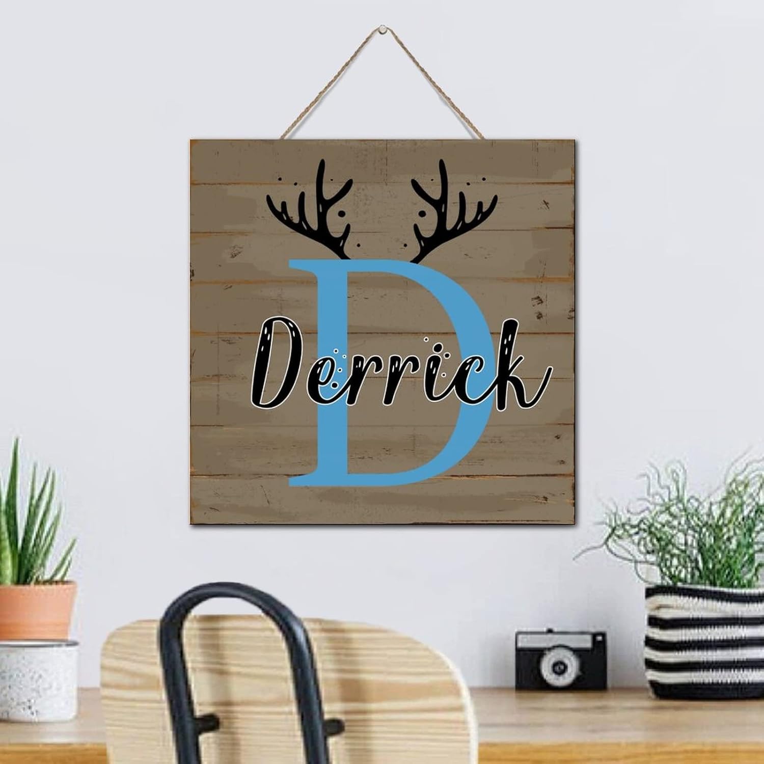 Funny Home Decor Wooden Plaque Sign with Custom Family Name