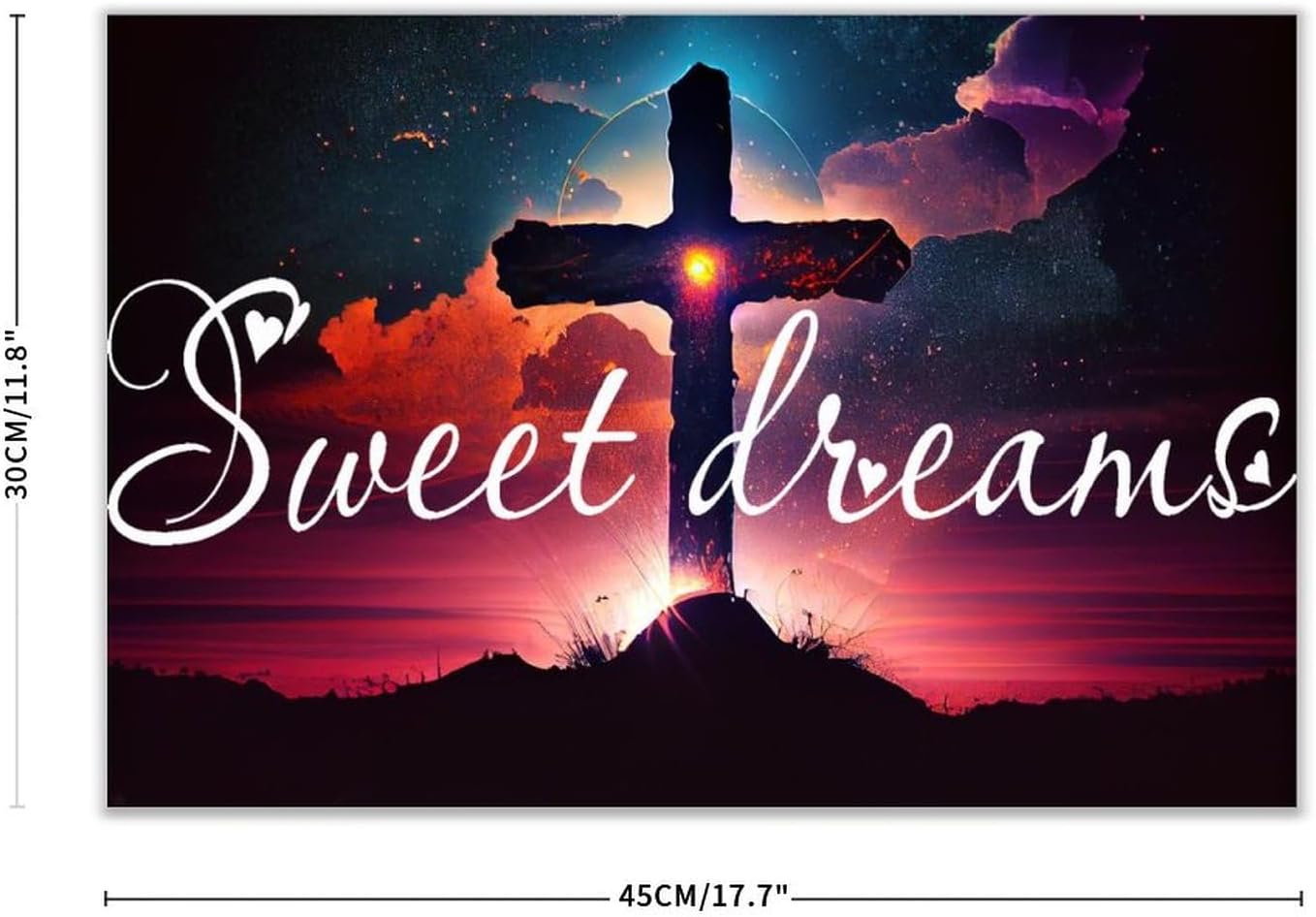 Personalized Wood Plank Hanging Sign Sweet Dreams Custom Wall Art