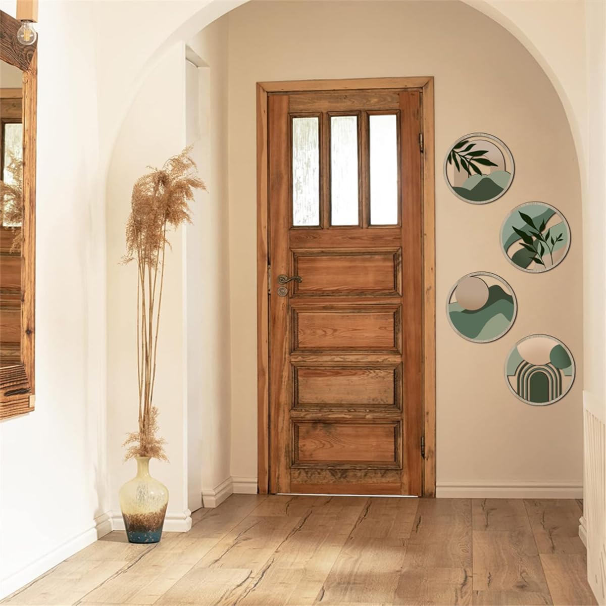 Price Xes Boho Wall Decor 4 Pcs Round Wall Art
