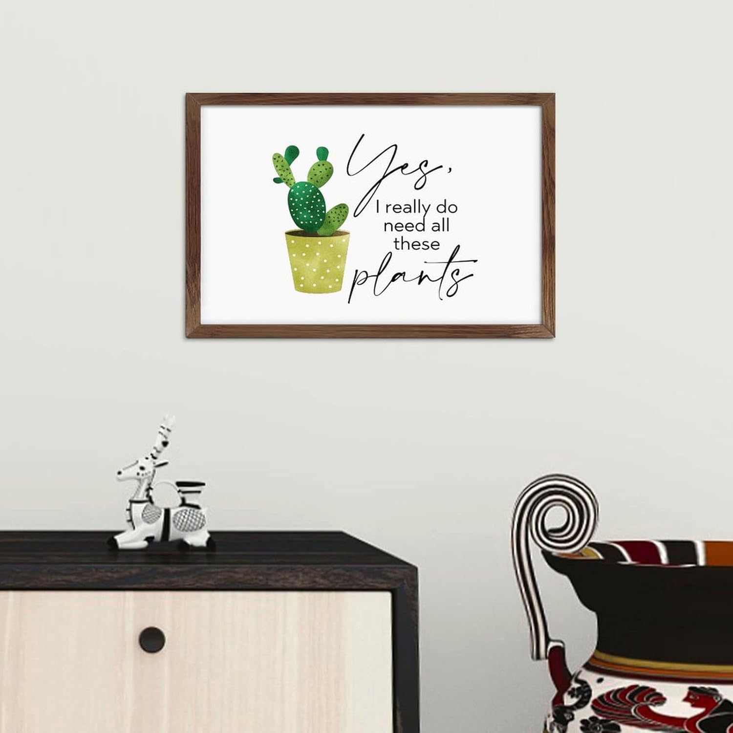 Rustic Decor Wooden Wall Sign with Funny Garden Quotes
