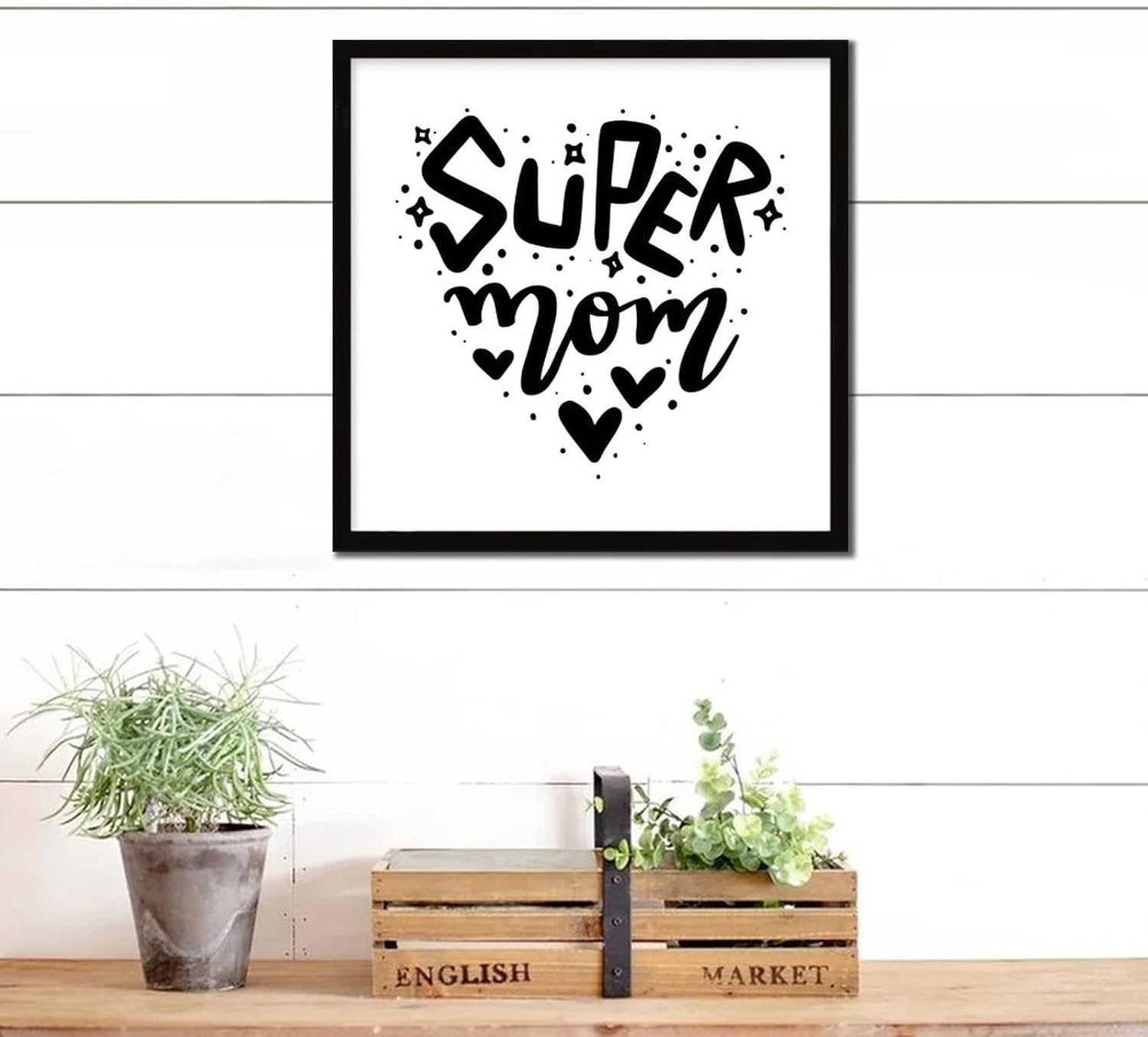 Mothers Day Wood Frame Sign with Inspirational Quote