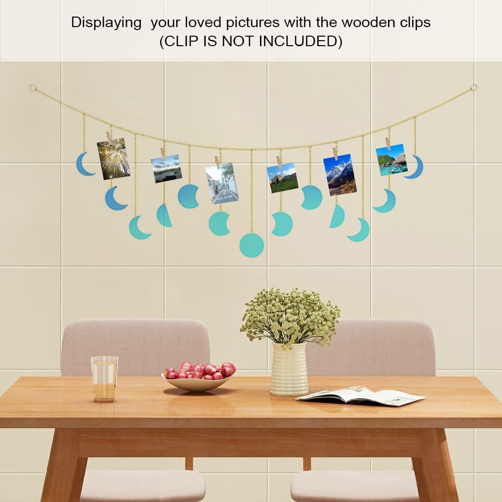 Smartmak Moon Phase Wall Hanging Art Ornaments