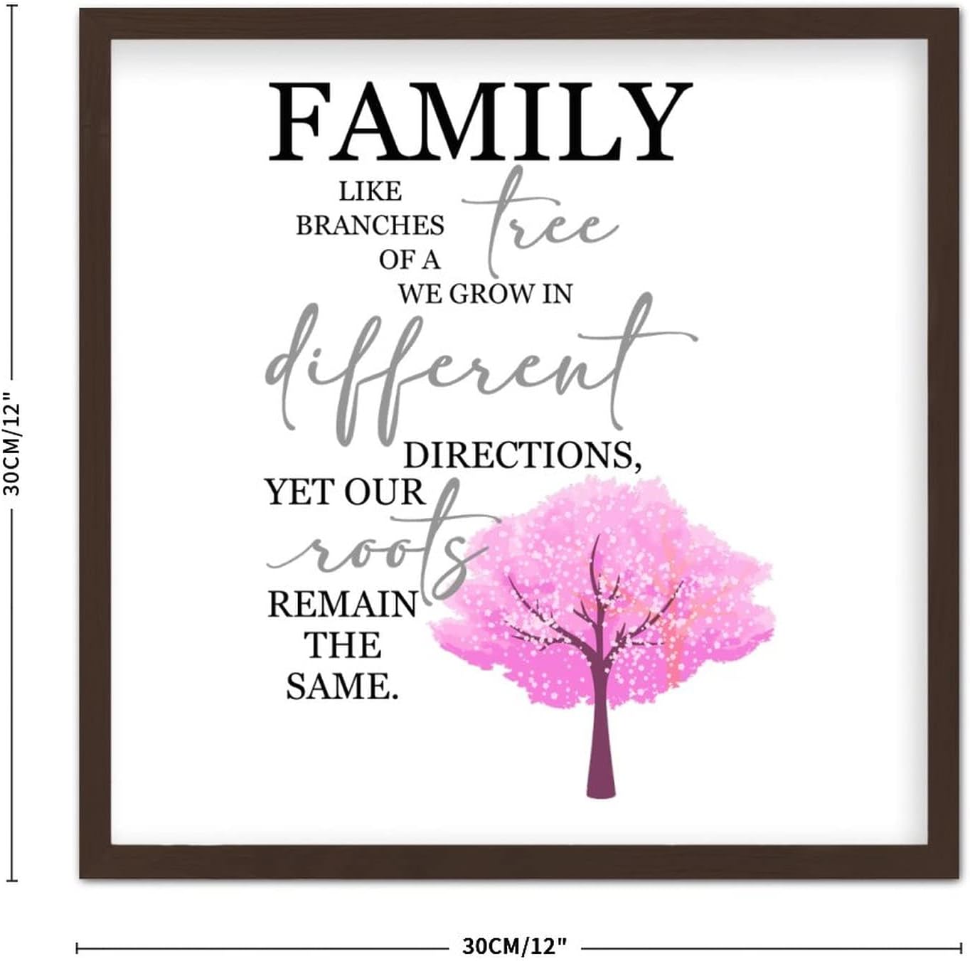 Modern Framed Wood Pallet Tree Branch Wall Art Sign