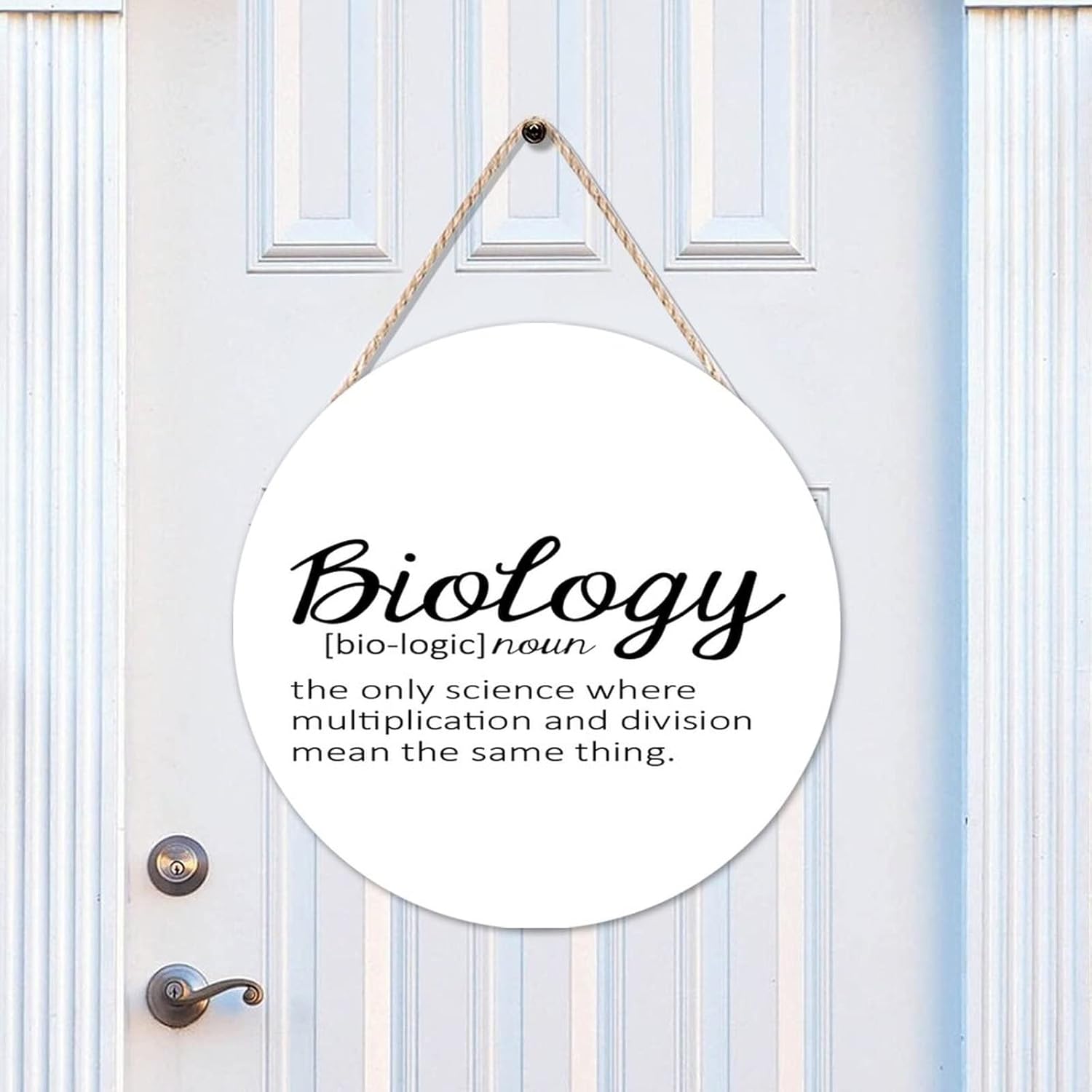 Funny Definition Of Biology Wall Art - Welcome Sign