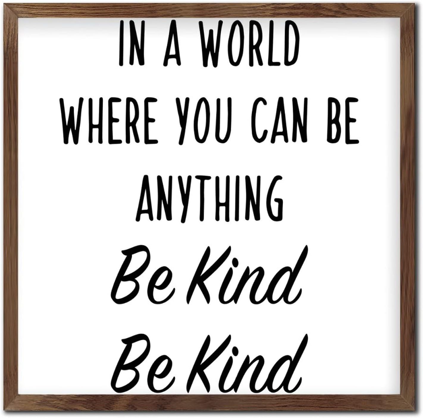 Encouragement Motivational Wooden Wall Sign 12x12in