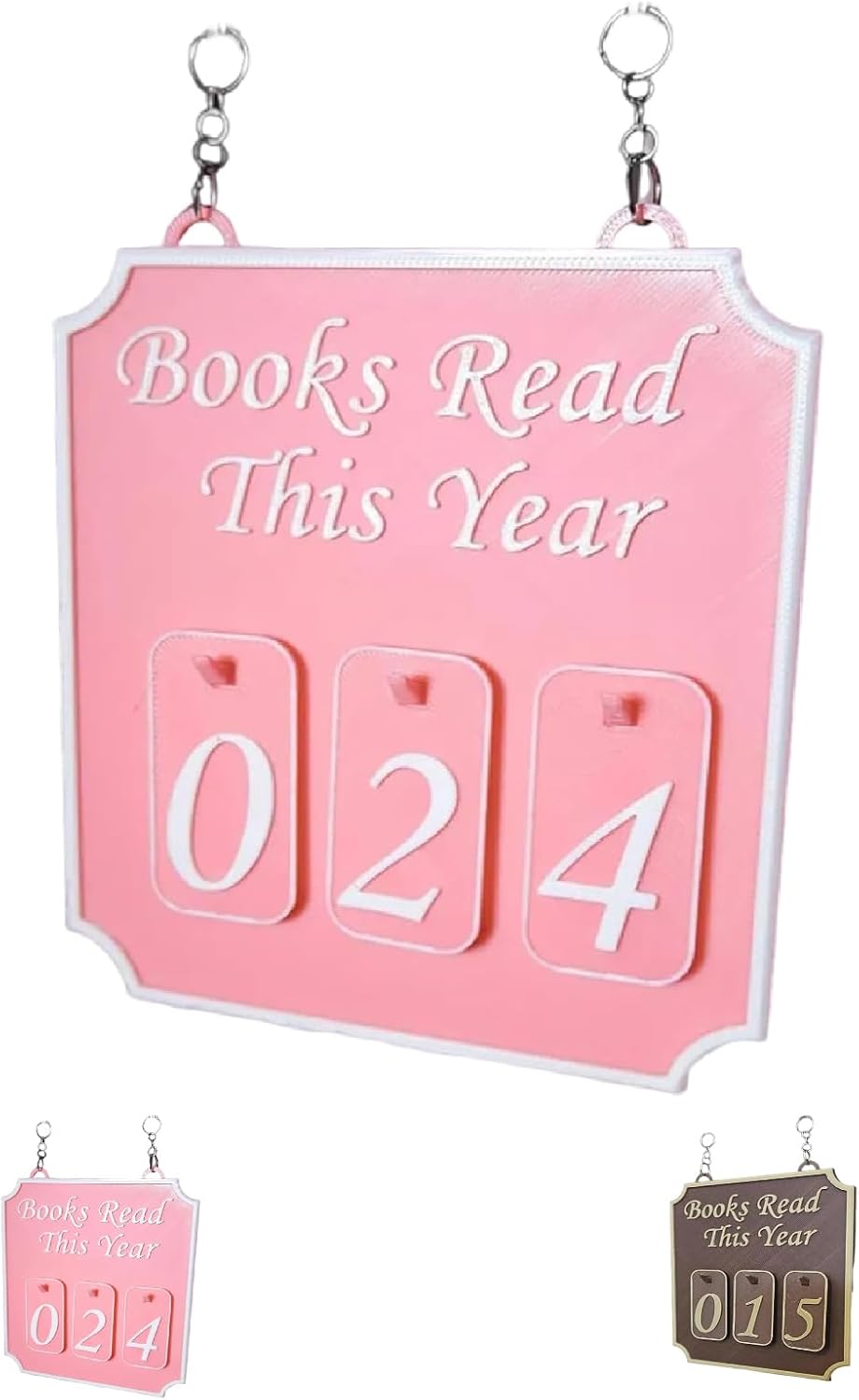 Personalized Hanging Bookshelf Decor Sign for Book Lovers