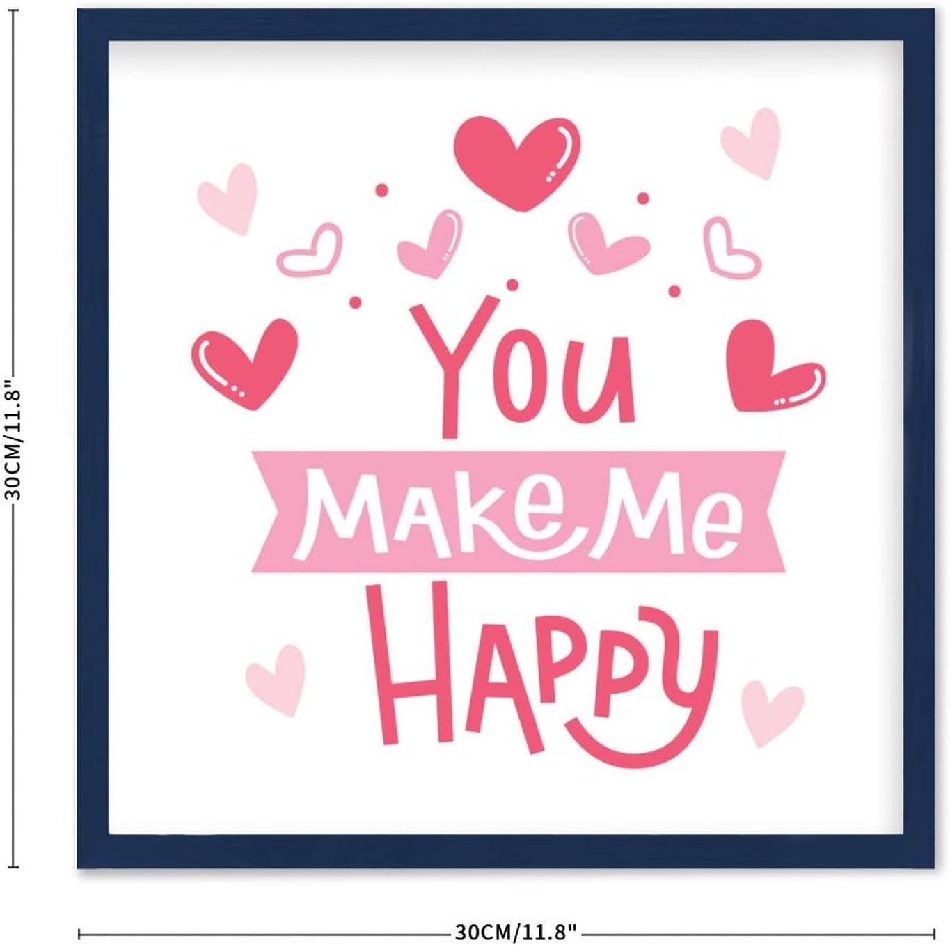 Wooden Valentines Day Sign 12x12 Inches Rustic Wall Decor
