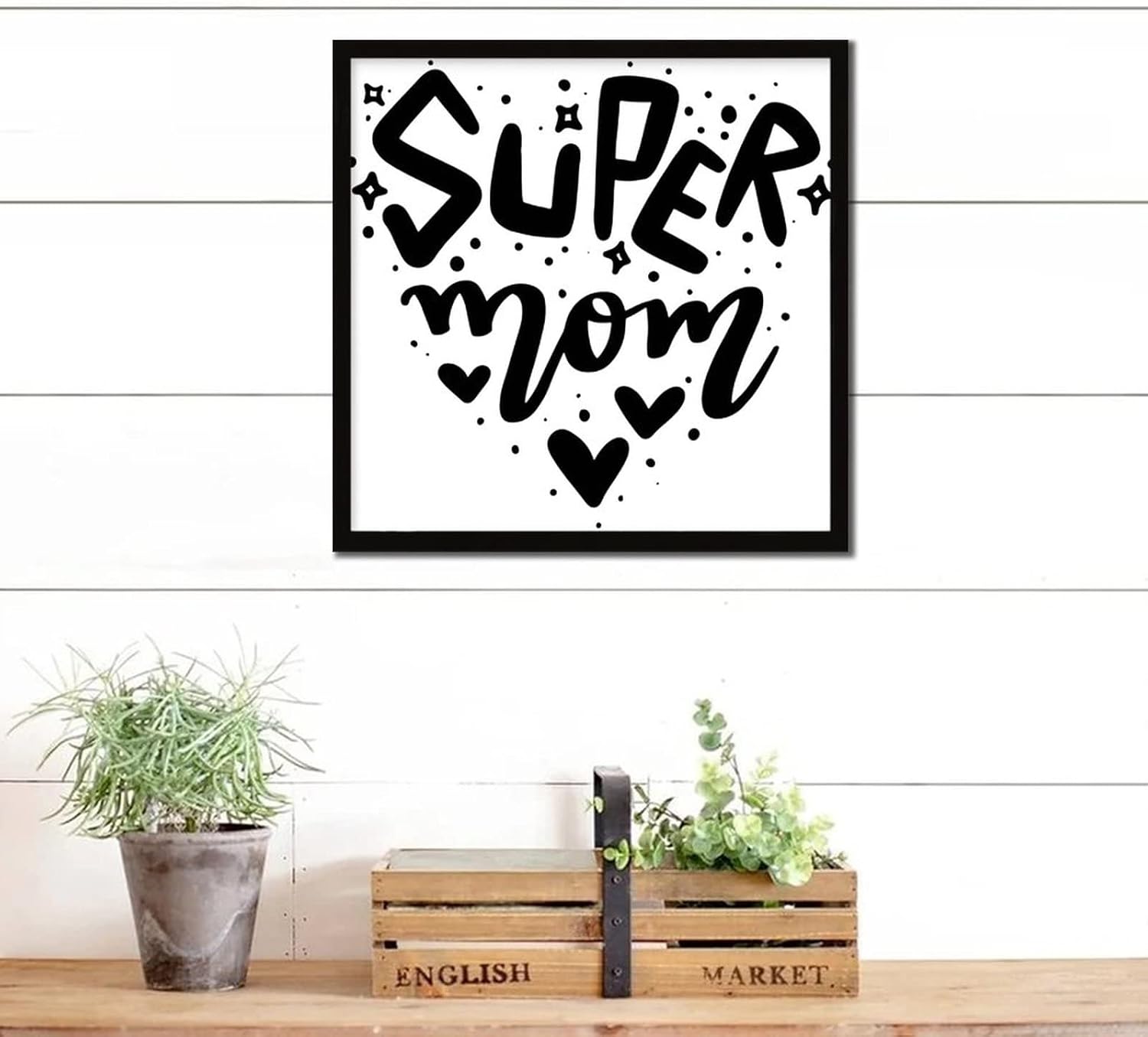 Mothers Day Wood Frame Sign with Inspirational Quote