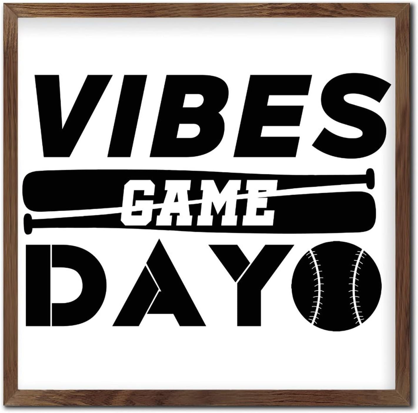 Nintydays Inspirational Wooden Wall Decor Sign 12x12 Inch