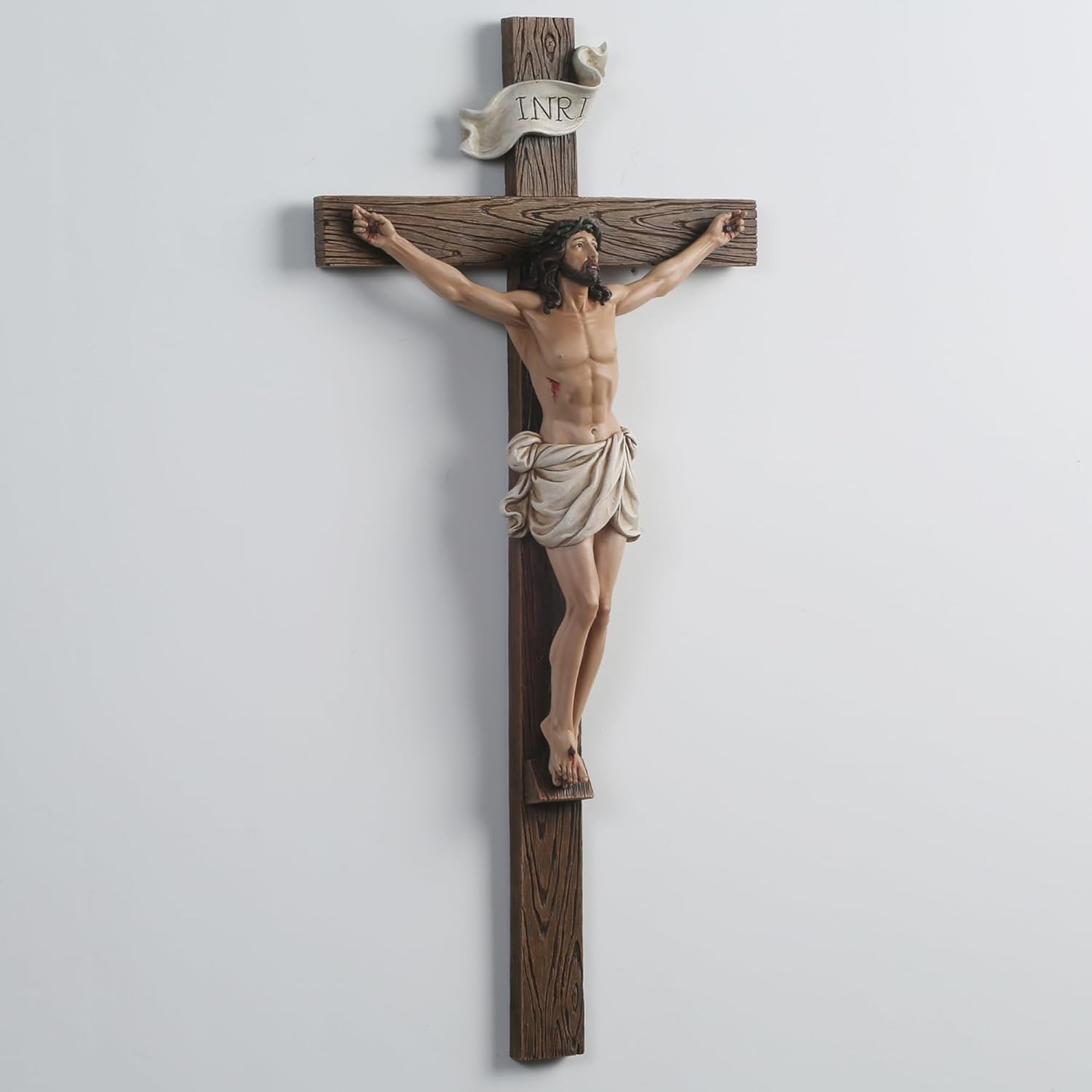 Grace4Joy 9 Inch Wall Cross for Catholic Home Decor