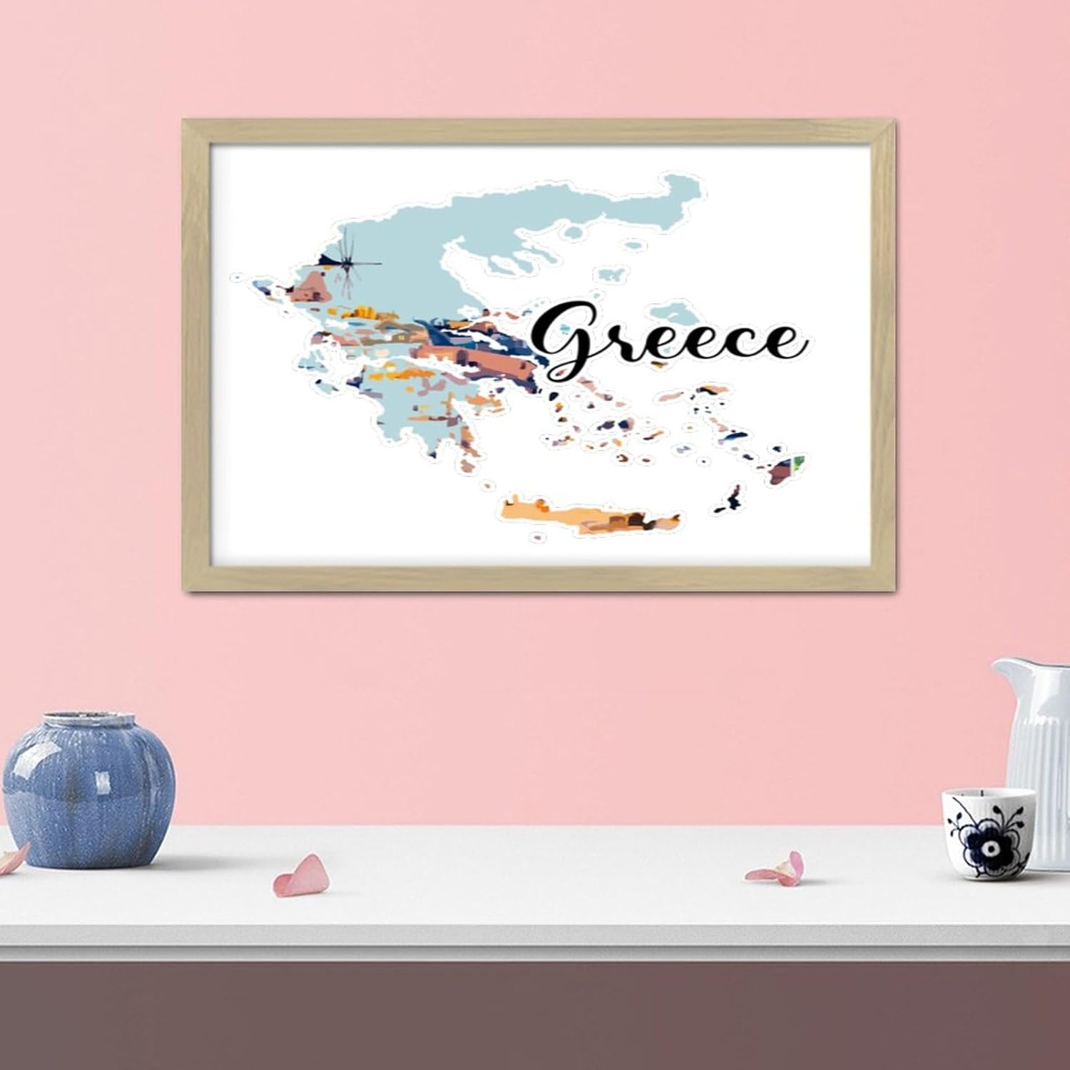 Funny Framed Wall Art Sign for Modern Cabin Decor