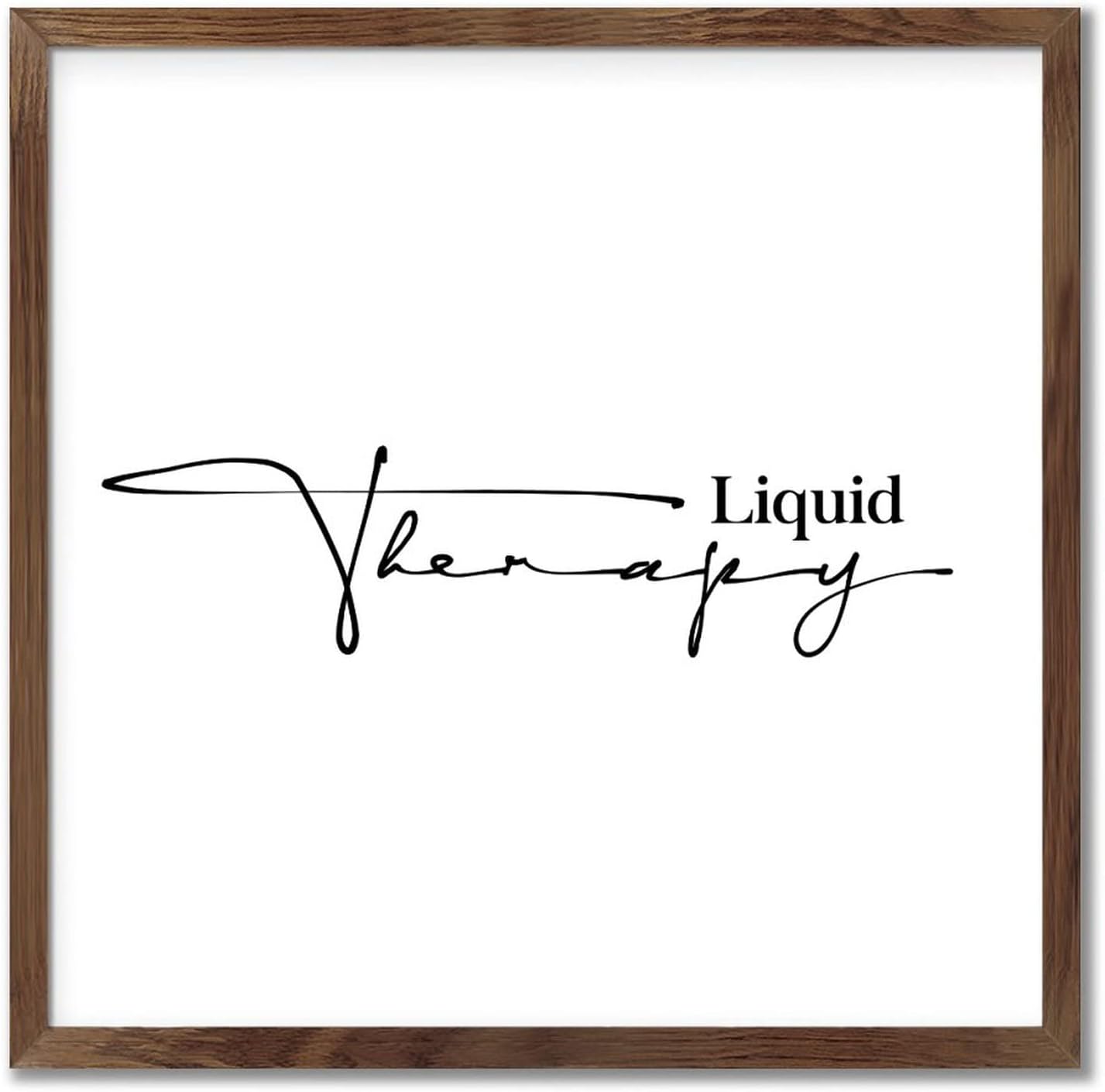 Liquid Therapy 12x12 Wood Framed Sign Wall Art