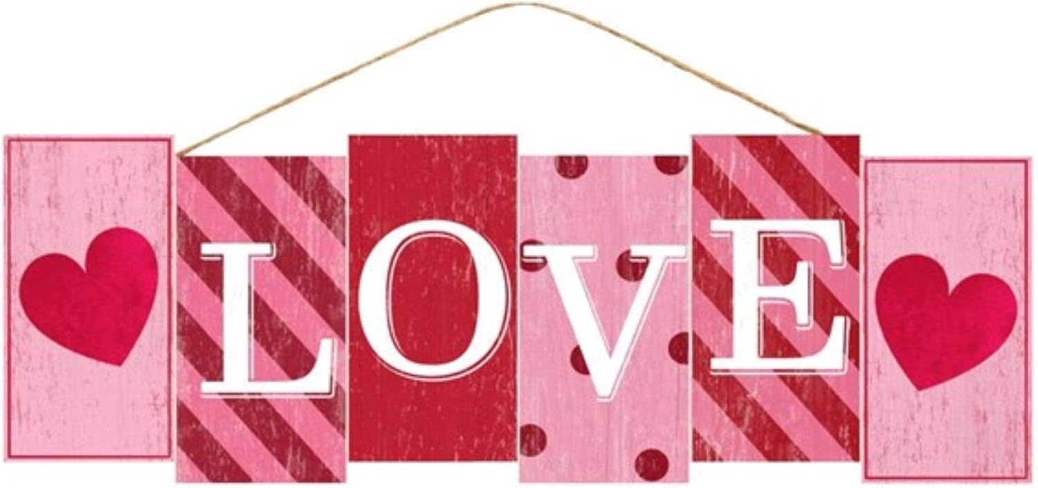 Craig Bachman 14 Inch Love Block Wall Sign