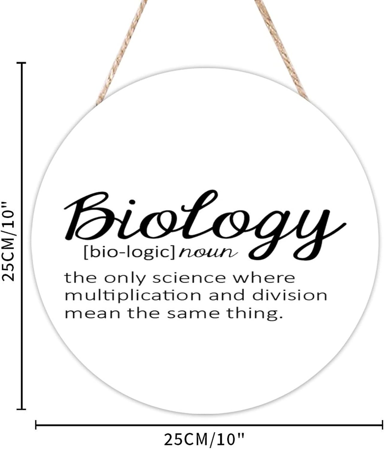 Funny Definition Of Biology Wall Art - Welcome Sign