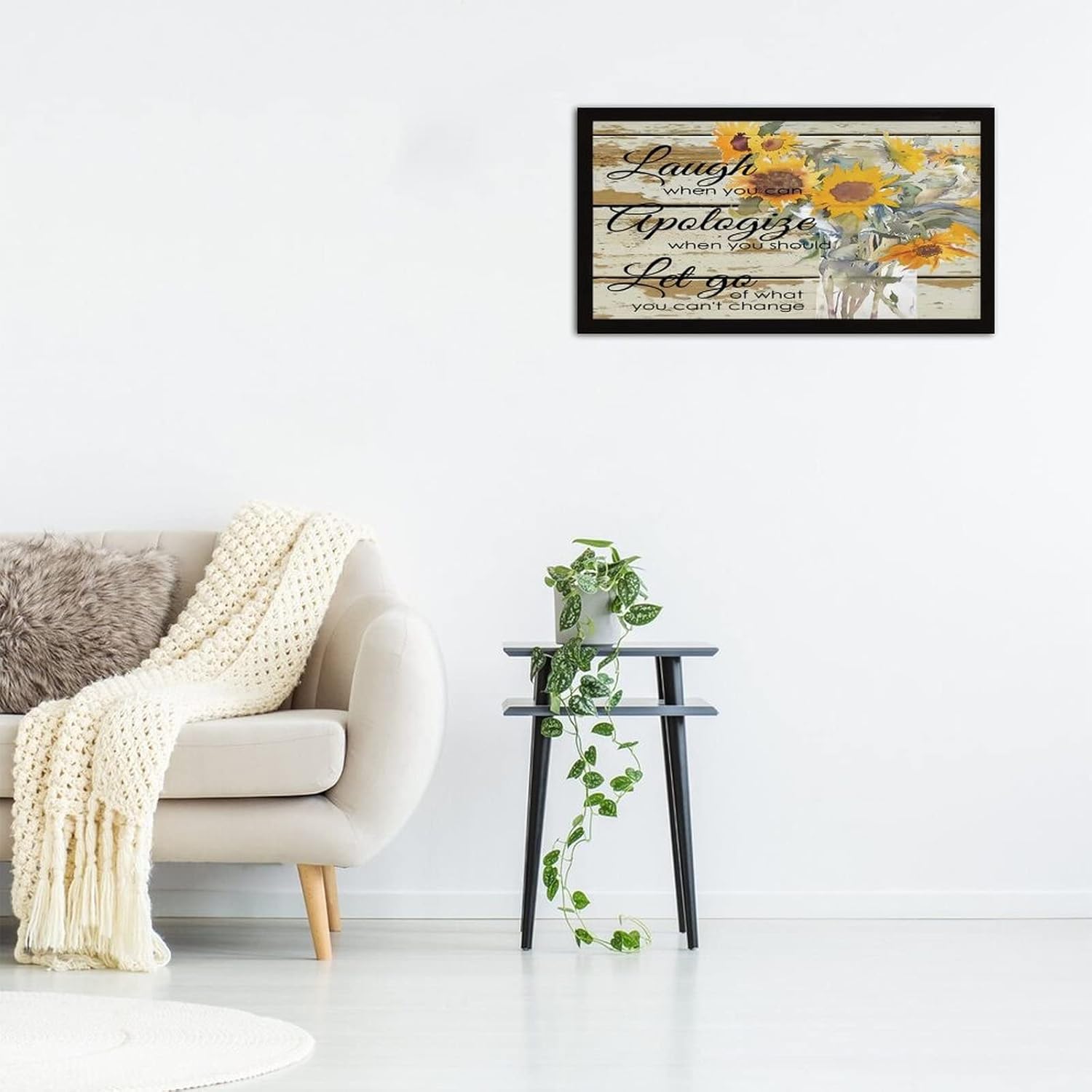 Funny Framed Wooden Sign Wall Decor 12x22 Inch