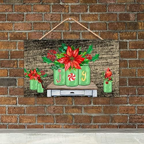 TEANFUN Christmas Hanging Sign Wall Pediment