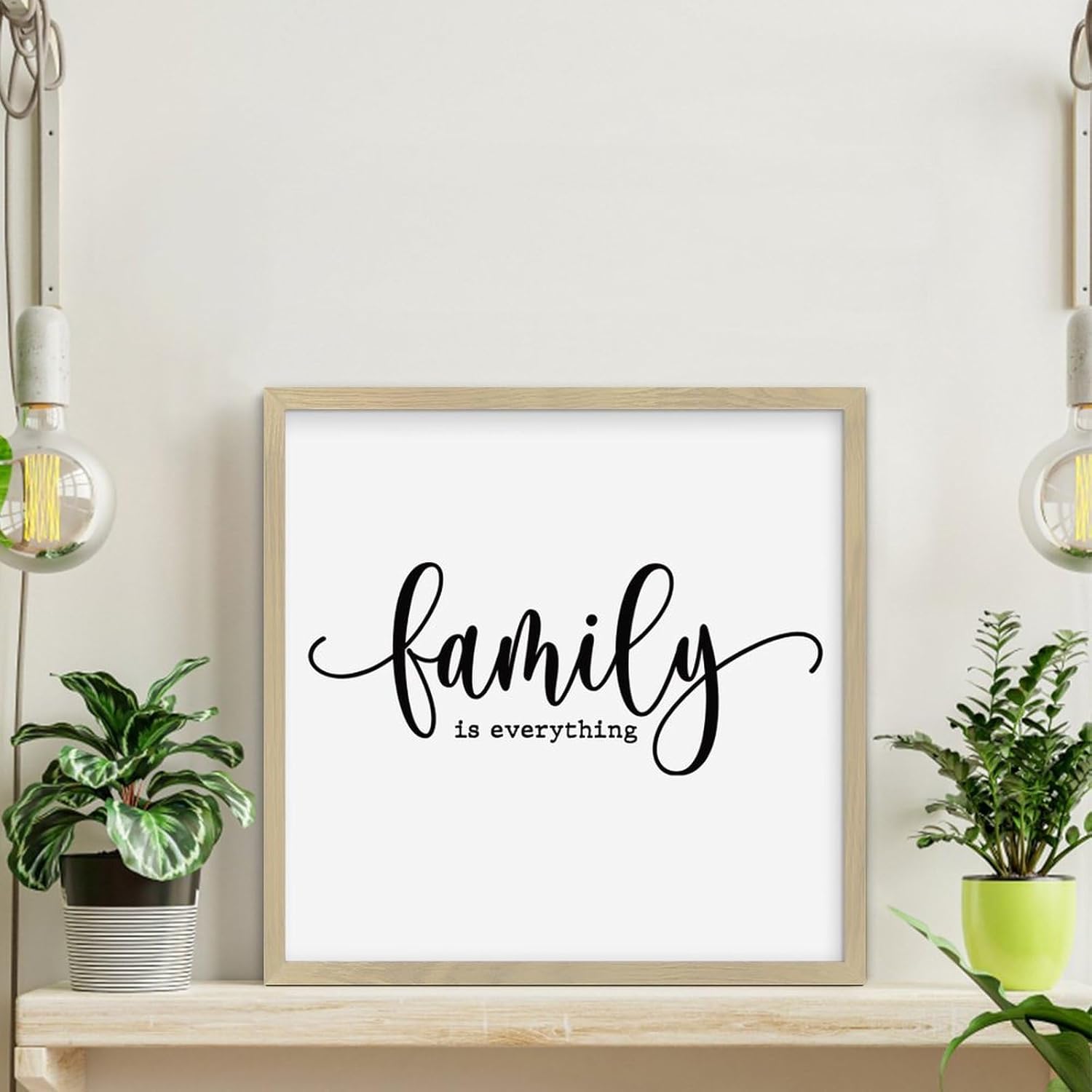 Family Is Everything Wood Framed Wall Sign