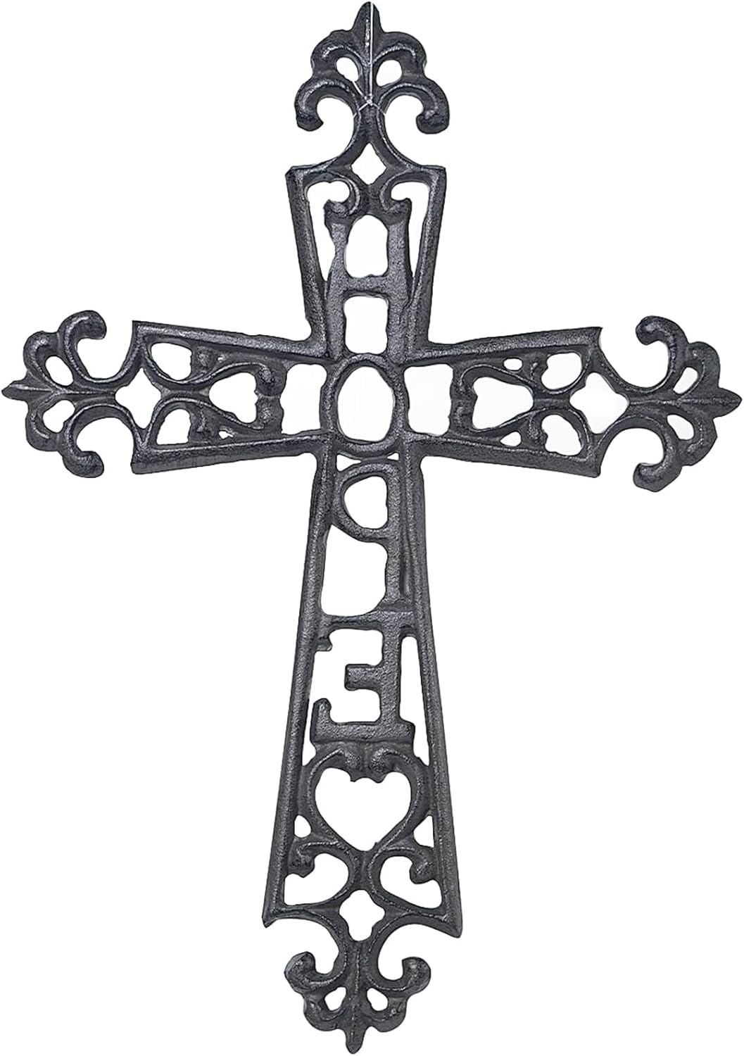 DreamsEden Cast Iron Wall Cross Hope Decor